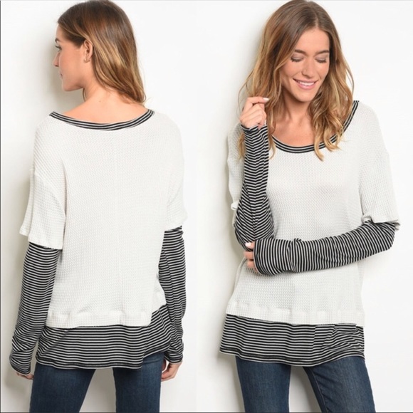 October Love Tops - 🆕❗️LAST ONE❗️OCTOBER LOVE STRIPED TOP